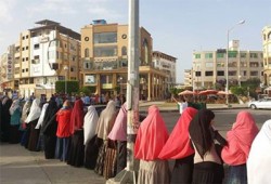 وقفة لشباب دمياط الجديدة تضامنًا مع انتفاضة أسرى الحرية