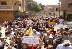 مسيرة الصف بالجيزة تكمل فعالياتها رغم اعتداء قوات الانقلاب