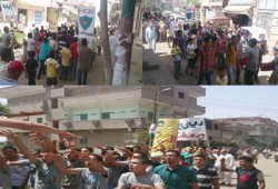 صور.. مسيرة حاشدة بقطور بالغربية تطالب بالقصاص للشهداء