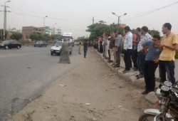 سلسلتان بشريتان بالفيوم تطالبان بدحر الانقلاب ومحاكمة قادة