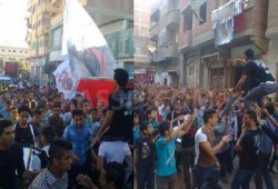 صور.. مسيرة لشباب العوايد بالإسكندرية للمطالبة بالإفراج عن الحرائر
