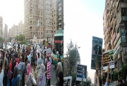 ثوار مدينة نصر يتظاهرون رفضًا لانتخابات الدم