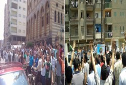 فيديو.. وقفات احتجاجية لثوار الزقازيق تدعو لمقاطعة رئاسة الدم