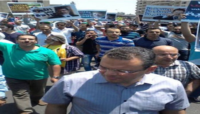 بالصور.. مسيرة مدينة نصر رفضًا لانتخابات الدم
