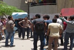 تصاعد الهتاف في كلية الشهيد أحمد ناصر بحلوان