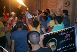 وقفة لألتراس رابعاوي ببورسعيد تنديدًا بسجن حرائر المنصورة