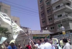 مسيرة حاشدة بالسنطة تهتف بإسقاط الانقلاب وعودة الشرعية