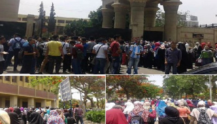 بالصور.. جامعة عين شمس تواصل انتفاضتها ضد حكم العسكر