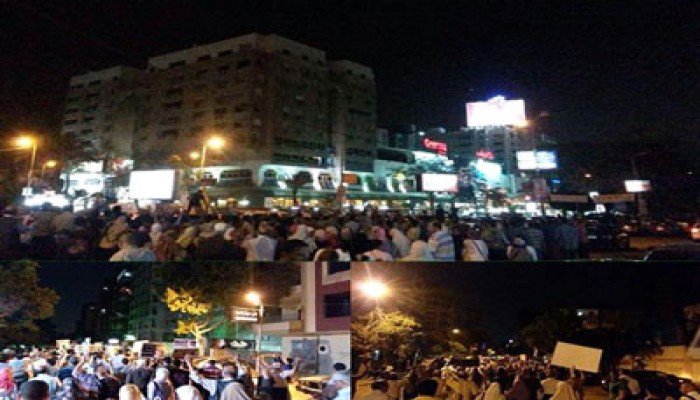 بالصور.. مسيرة حاشدة بشارع عباس العقاد بمدينة نصر