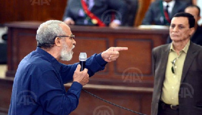 المرشد العام للمحكمة: نطالب بحرية مصر وشعبها ولم نستخدم العنف