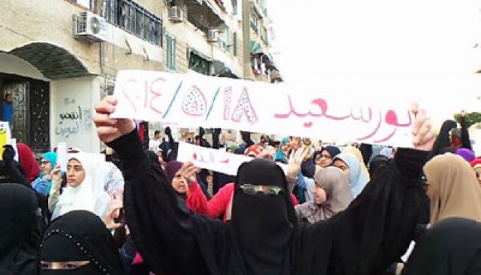 مسيرة حاشدة ببورسعيد رفضًا لاغتصاب عميل الصهاينة للسلطة