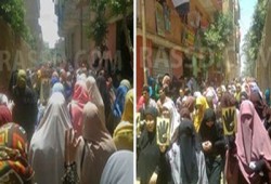 مسيرة لطالبات أزهر تفهنا الأشراف تطالب بالحرية للمعتقلين