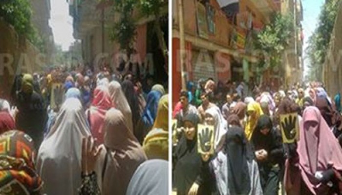 مسيرة لطالبات أزهر تفهنا الأشراف تطالب بالحرية للمعتقلين