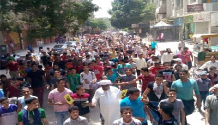 مسيرتان حاشدتان بحلوان رفضًا لانتخابات الدم