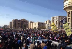 ثوار مدينة نصر يحتشدون لرفض انتخابات الدم