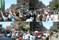 بالصور.. طوفان بشري في مسيرة المطرية ضد "رئاسة الدم"