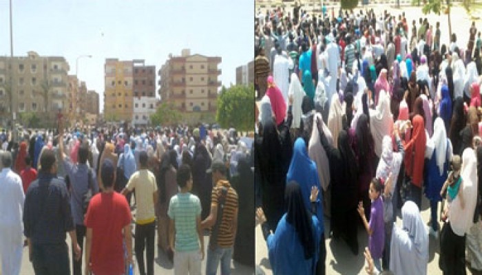 بالصور.. ثوار السادات يحرقون صور السفاح في مسيرة حاشدة