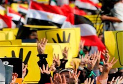 الانقلاب يختطف مجندًا رفع شارة رابعة بالوادي الجديد