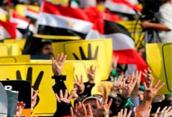الانقلاب يختطف مجندًا رفع شارة رابعة بالوادي الجديد