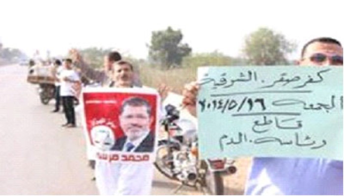 فيديو.. ثوار كفر صقر يجددون العهد بعودة الشرعية