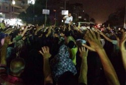 مسيرة ليلية لثوار بني سويف للدعوة لمقاطعة رئاسة الدم