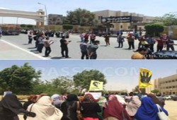 طلاب بني سويف يطالبون بتحرير المعتقلين في فاعليات حاشدة