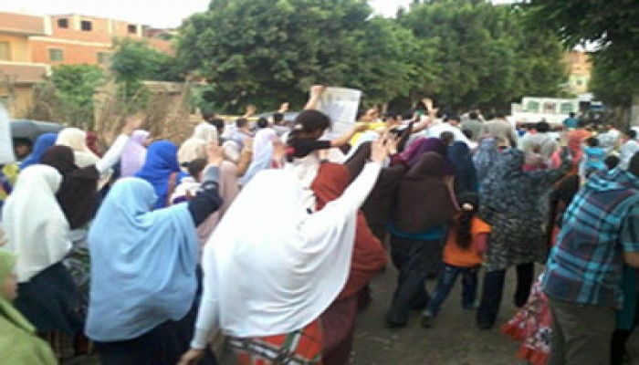 مسيرة حاشدة بأشمون تهتف بإسقاط الانقلاب الإرهابي