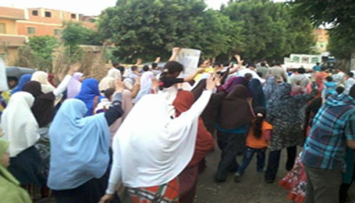 مسيرة حاشدة بأشمون تهتف بإسقاط الانقلاب الإرهابي