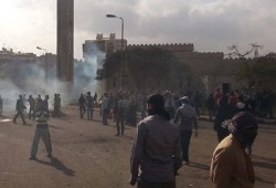 استمرار إطلاق الغاز بكثافة على المدينة الجامعية