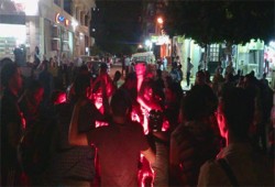 وقفة لفريق "راجع" بحلوان تنديدًا باغتصاب السفاح للرئاسة