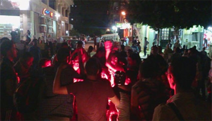 وقفة لفريق "راجع" بحلوان تنديدًا باغتصاب السفاح للرئاسة