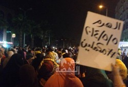 أحرار الهرم يهتفون: "قولي يا قاضي أخدت كام علشان تحكم بالإعدام"