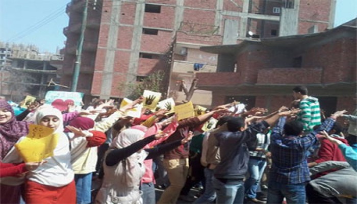 مسيرة لعفاريت شبين الكوم تطالب بإسقاط الانقلاب الدموي