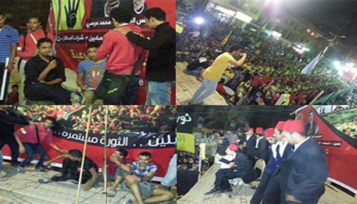 بالصور.. يوم من رابعة بناهيا بعنوان  "انتفاضة السجون"
