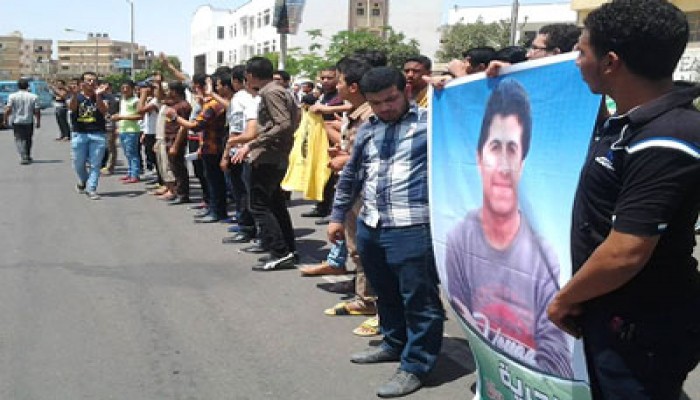 وقفة حاشدة بجامعة السادات تضامنًا مع المعتقلين المضربين