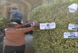 بالصور.. طلاب جامعة عين شمس ينظمون فعالية (خرجوهم يمتحنوا)