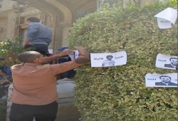 بالصور.. طلاب جامعة عين شمس ينظمون فعالية (خرجوهم يمتحنوا)