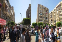مسيرة لطلاب بورسعيد تندد بالممارسات القمعية للانقلاب