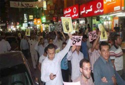 فعاليات ليلية بالفيوم تنديدًا باغتيال شهيدة الفيوم "رضا داهش"