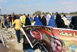 وقفة لطلاب العريش تهتف بإسقاط الانقلاب وتحرير المعتقلين