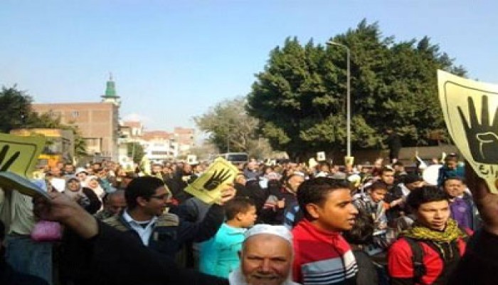 انطلاق مسيرة حاشدة مناهضة الانقلاب بالشرابية