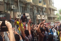 مسيرة لطلاب دمنهور رفضًا لحكم العسكر