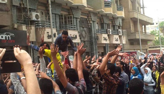 مسيرة لطلاب دمنهور رفضًا لحكم العسكر