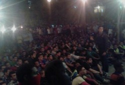 طﻻب مدينة اﻷزهر ينظمون عرضًا مسرحيًّا بعنوان "مصر مش تكية"