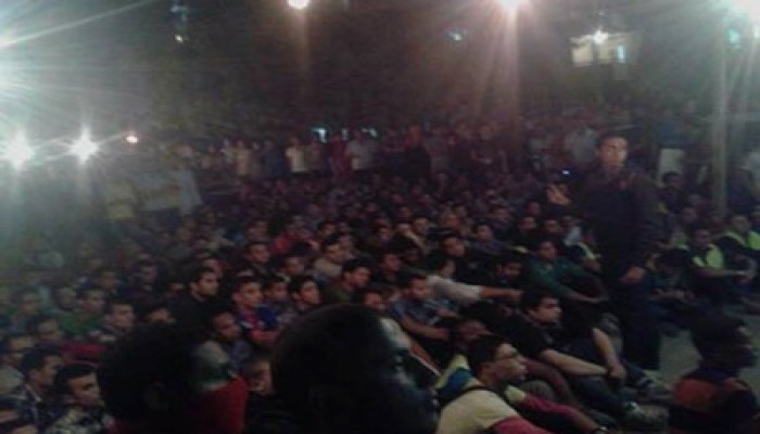 طﻻب مدينة اﻷزهر ينظمون عرضًا مسرحيًّا بعنوان "مصر مش تكية"