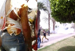 عشرات الإصابات جراء اعتداء مليشيات الانقلاب علي طلاب جامعة المنيا