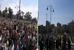 بالصور.. وصول ثوار حلوان ميدان الشهداء