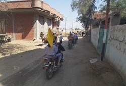 فيديو.. مسيرة دراجات بخارية بههيا في أسبوع "مصر ليست تكية"