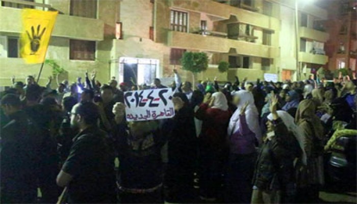 مسيرة لثوار "القاهرة الجديدة" تطالب بمحاكمة قادة الانقلاب الدموي