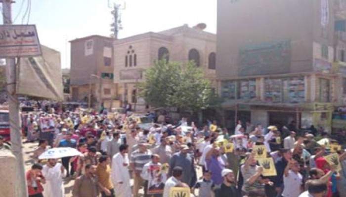مسيرات حاشدة بالصف والبدرشين رفضًا للانقلاب في مليونية "مصر مش تكية"